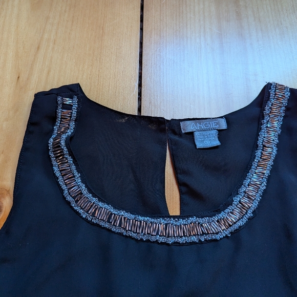 Black flowy blouse Small Angie - Picture 2 of 4